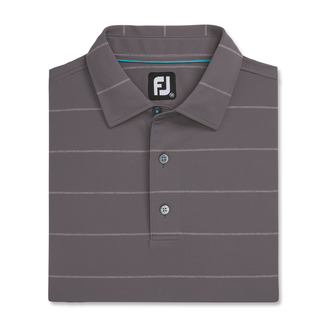 Stretch Pique Chalkstripe Self Collar