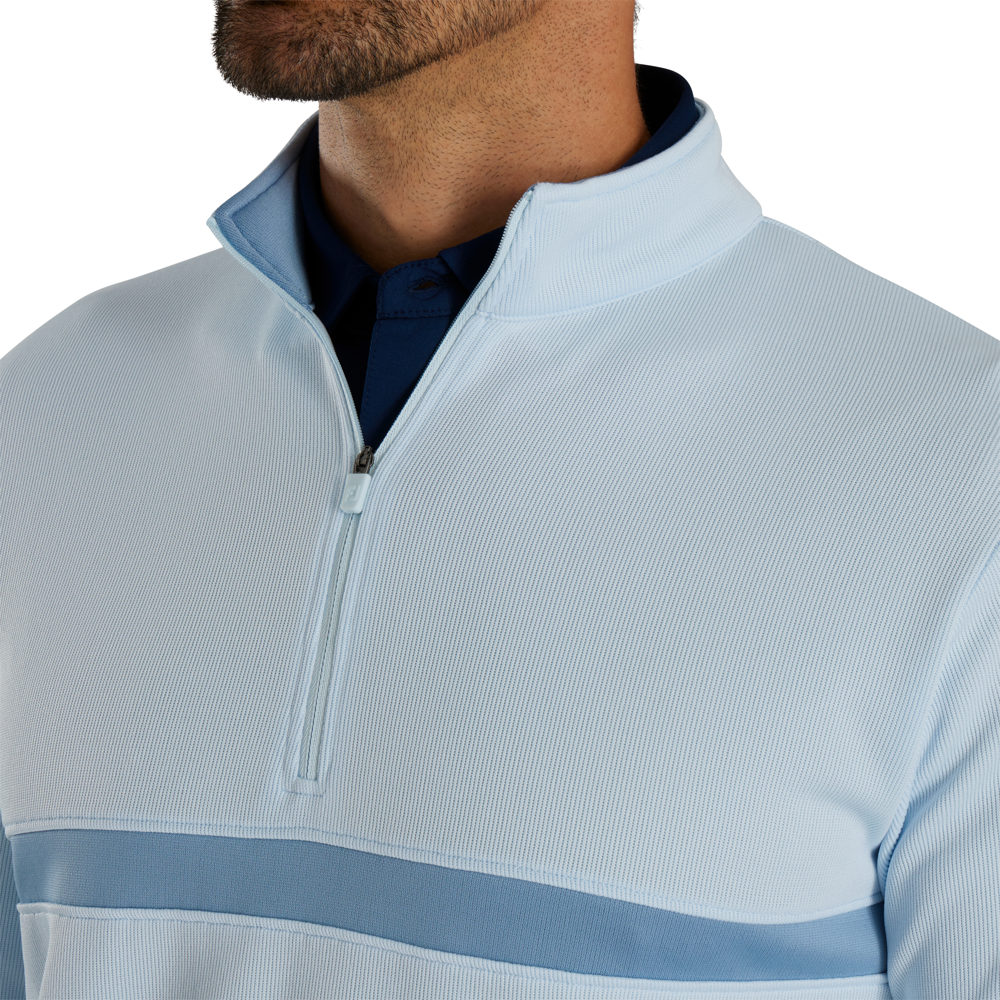 Inset Stripe Mid-Layer Flat Back Rib