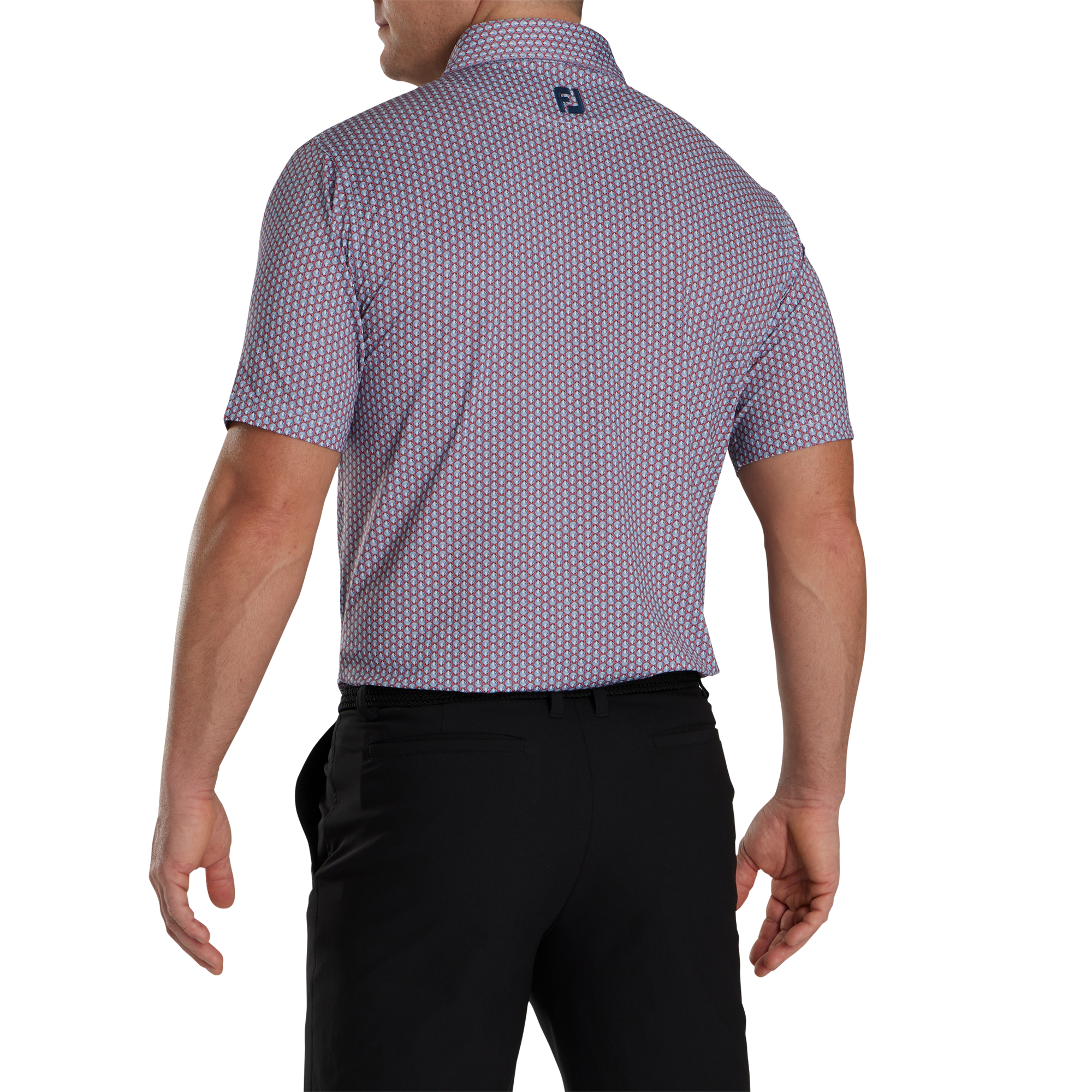 Scallop Shell Foulard Lisle Self Collar