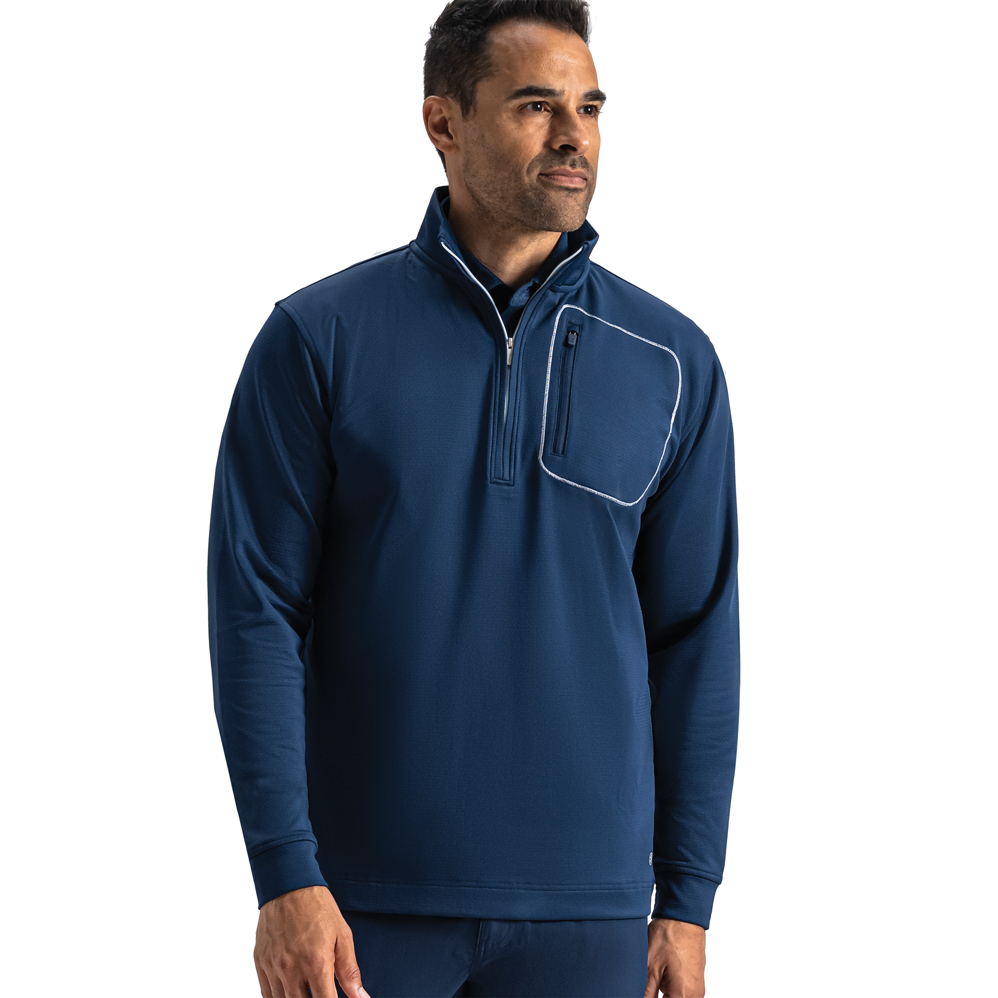 EIMY GOLF ショートフーディブルゾン　ネイビー ThermoSeries Textured Half-Zip Pullover - FootJoy Canada