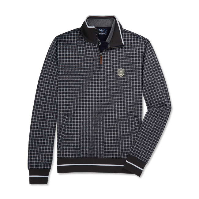 Quater-Zip Double Knit Jacquard Sweatshirt-Previous Season Style