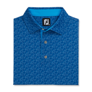Golf Course Doodle Stretch Pique Self Collar