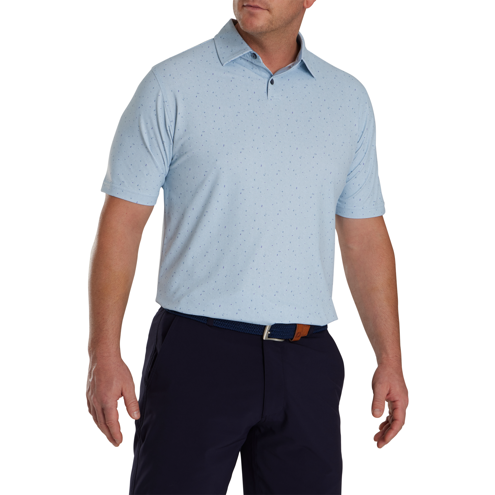 Tweed Texture Stretch Pique Self Collar