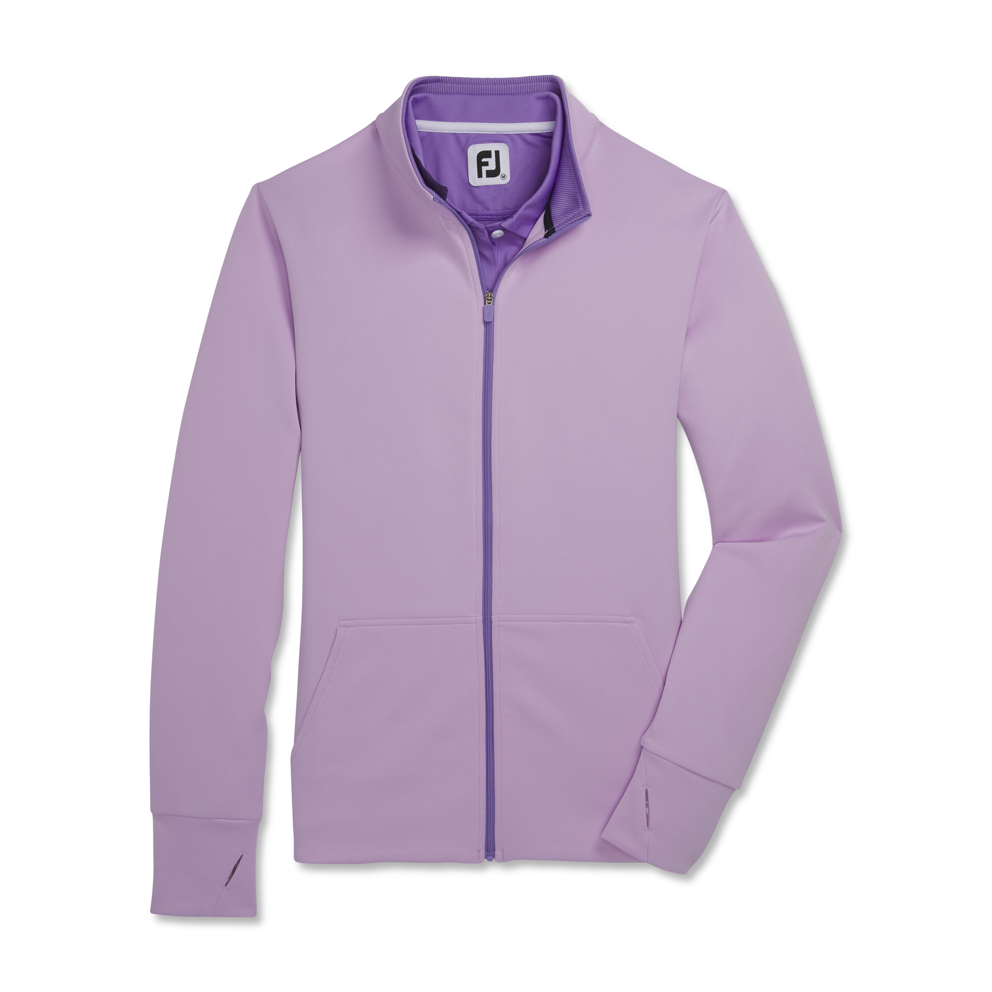 Full-Zip Knit Color Block Jacket Women