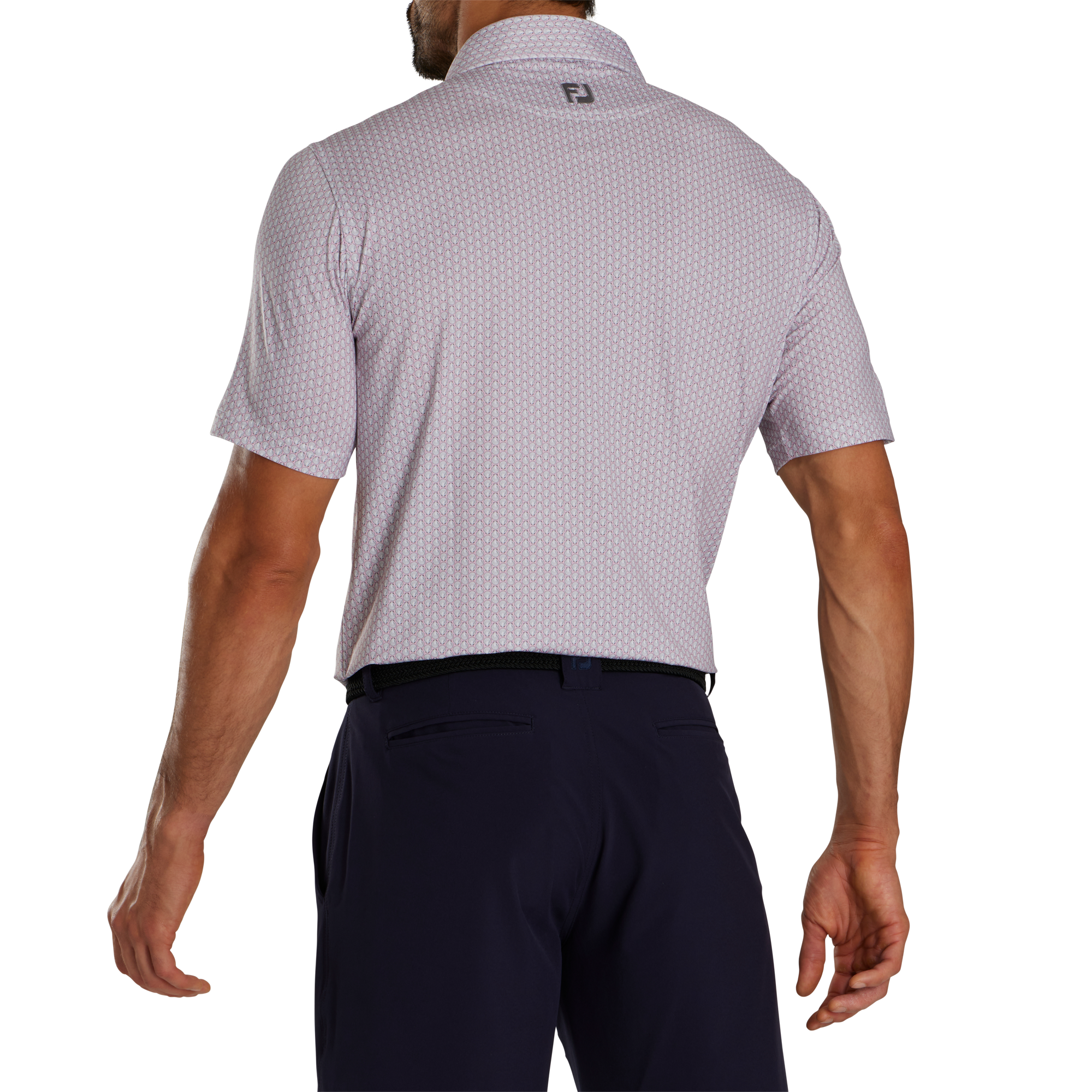 Scallop Shell Foulard Lisle Self Collar