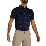 Paisley Print Lisle Self Collar