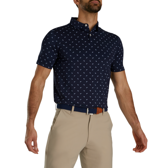 Paisley Print Lisle Self Collar