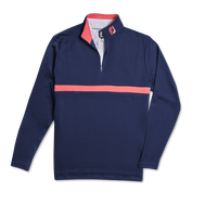 Inset Stripe Mid-Layer Flat Back Rib