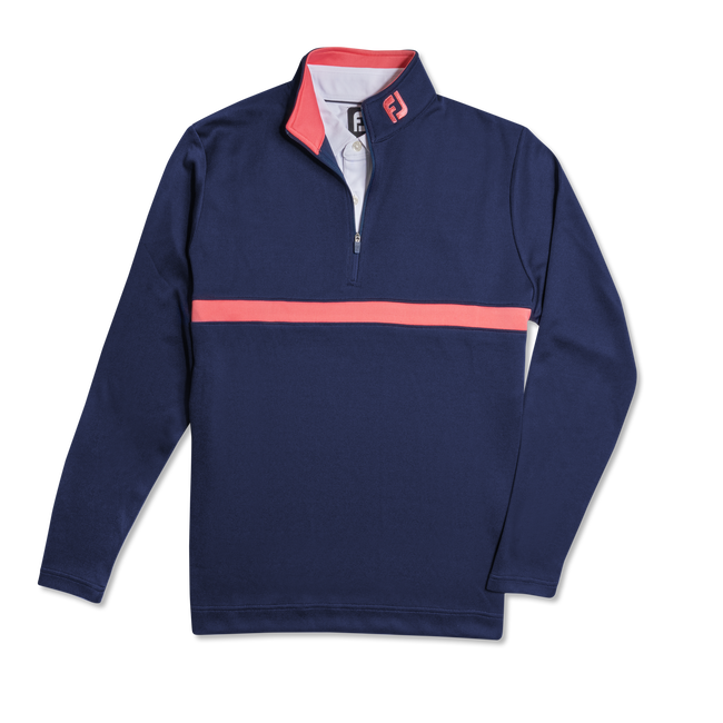 Inset Stripe Mid-Layer Flat Back Rib