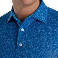Golf Course Doodle Stretch Pique Self Collar