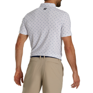 Paisley Print Lisle Self Collar