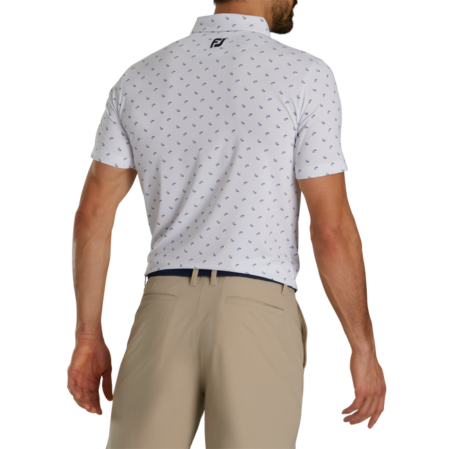 Paisley Print Lisle Self Collar