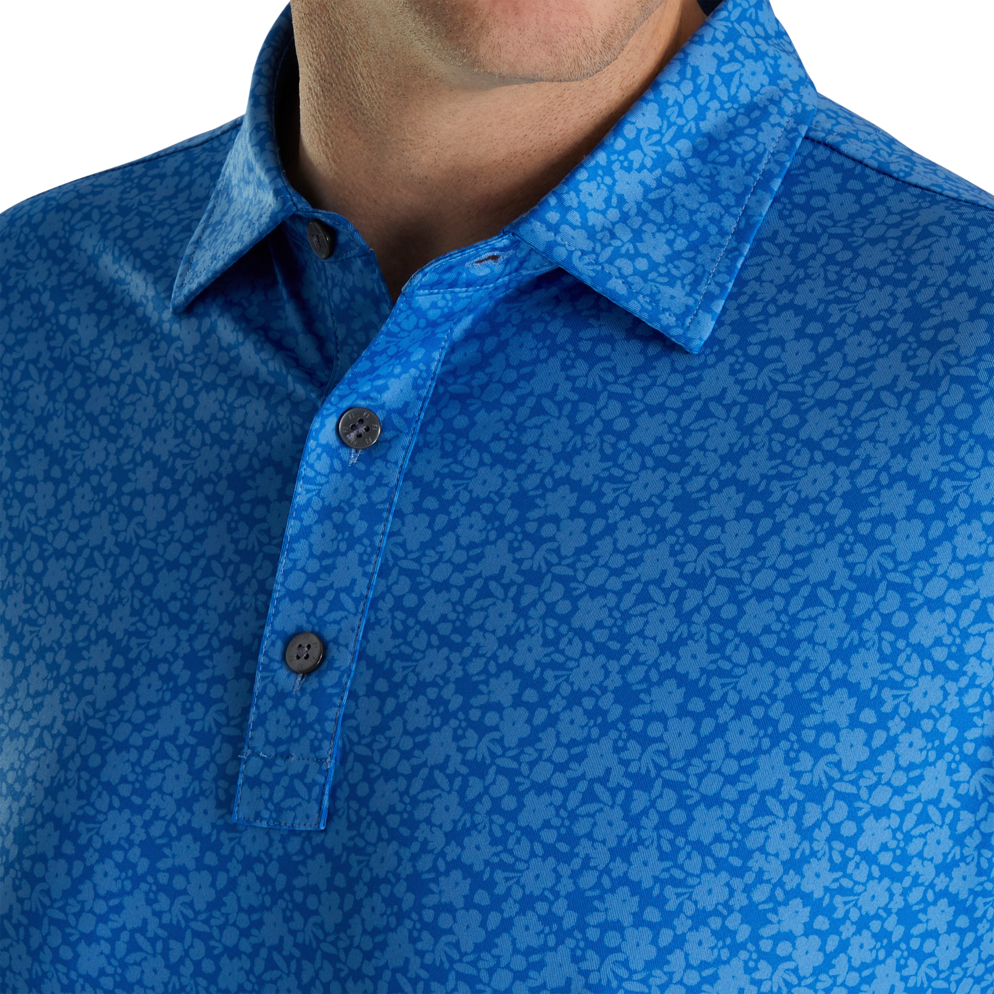 Painted Floral Lisle Self Collar