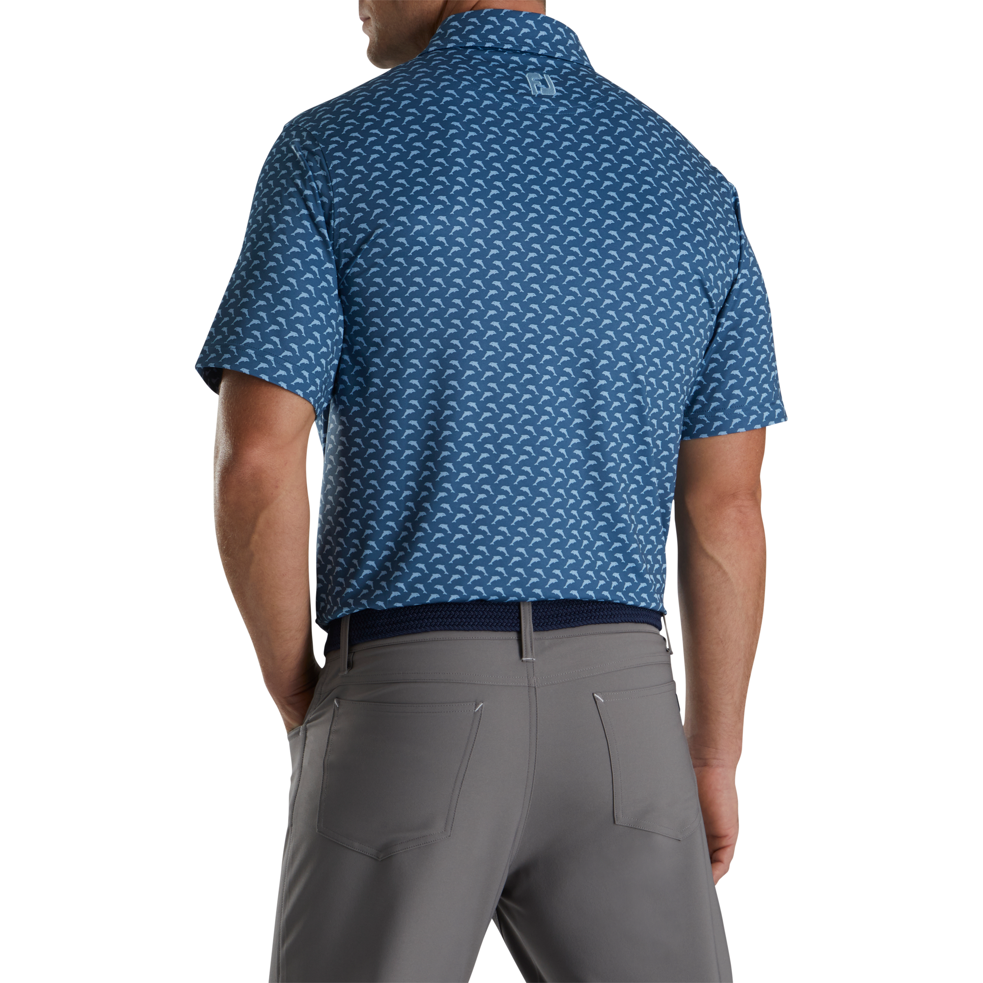 Lisle Leaping Dolphins Print Self Collar