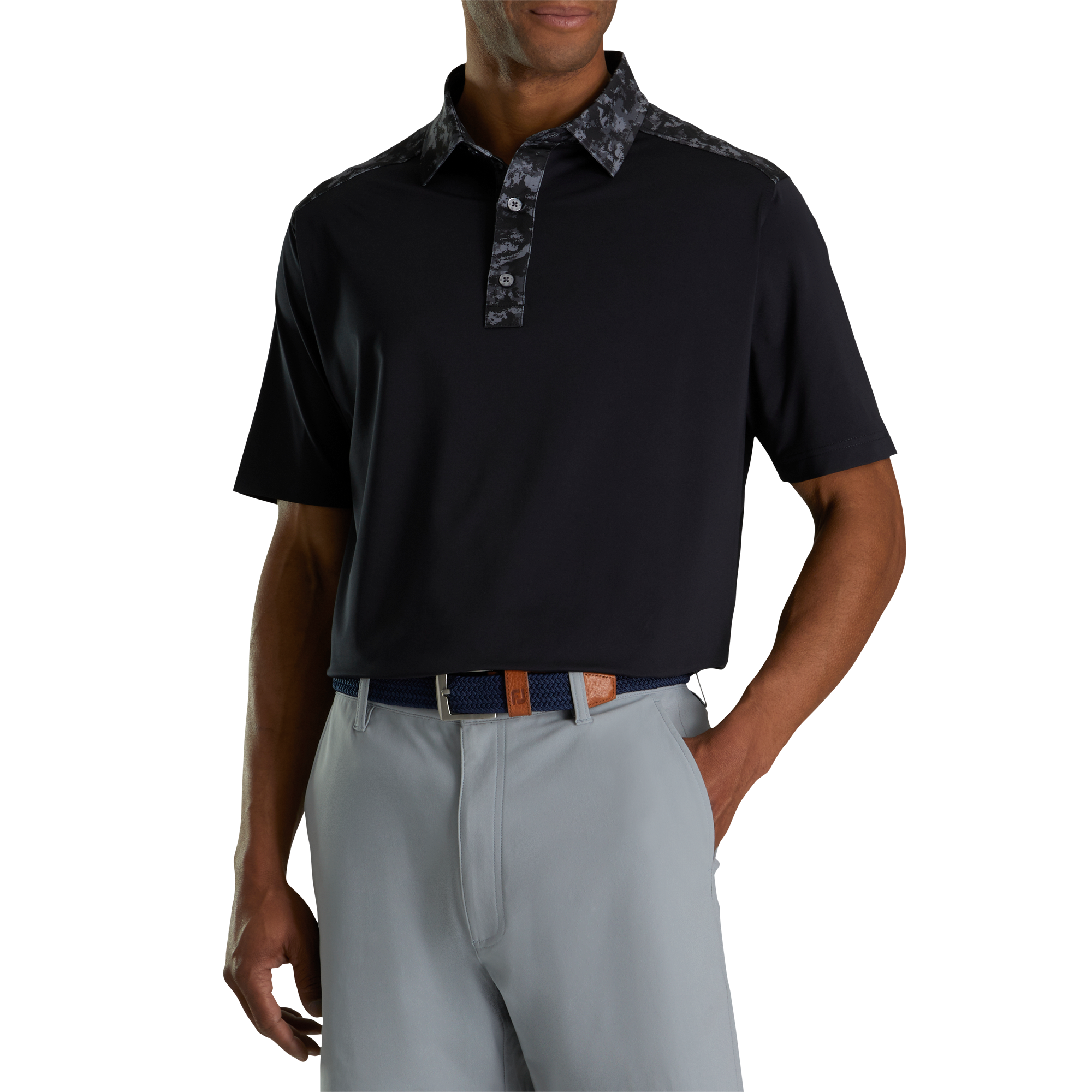 Lisle Cloud Camo Trim Self Collar