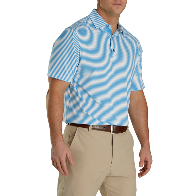 Striped Golf Polo for Men FootJoy