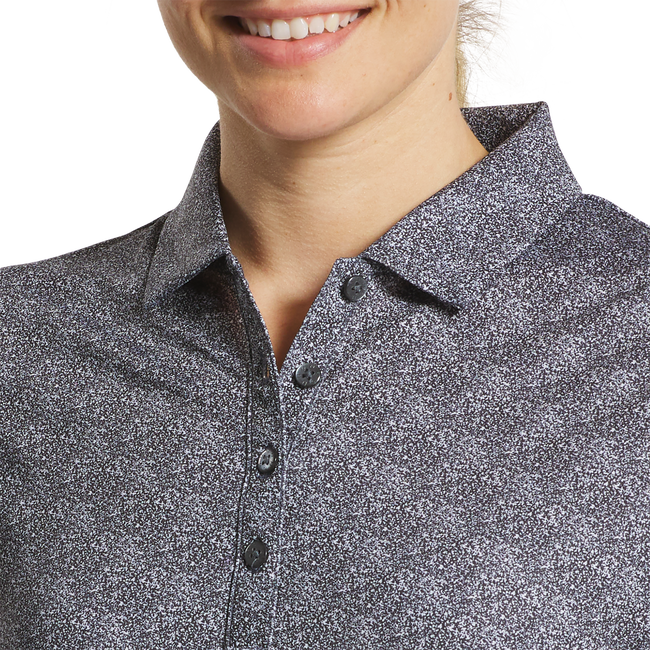 Stretch Lisle Speckle Short Sleeve Print Shirt