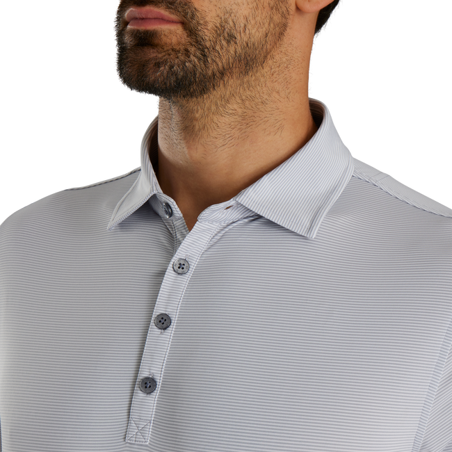 Micro Feeder Stripe Lisle Self Collar