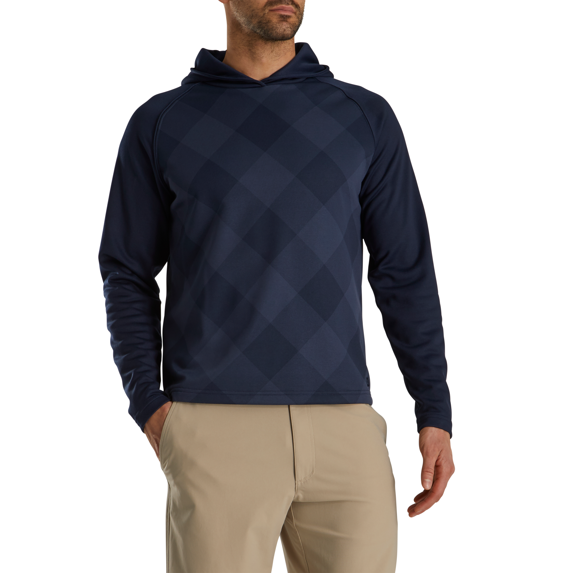 Tonal Plaid Fleece Pullover Hoodie FootJoy Canada