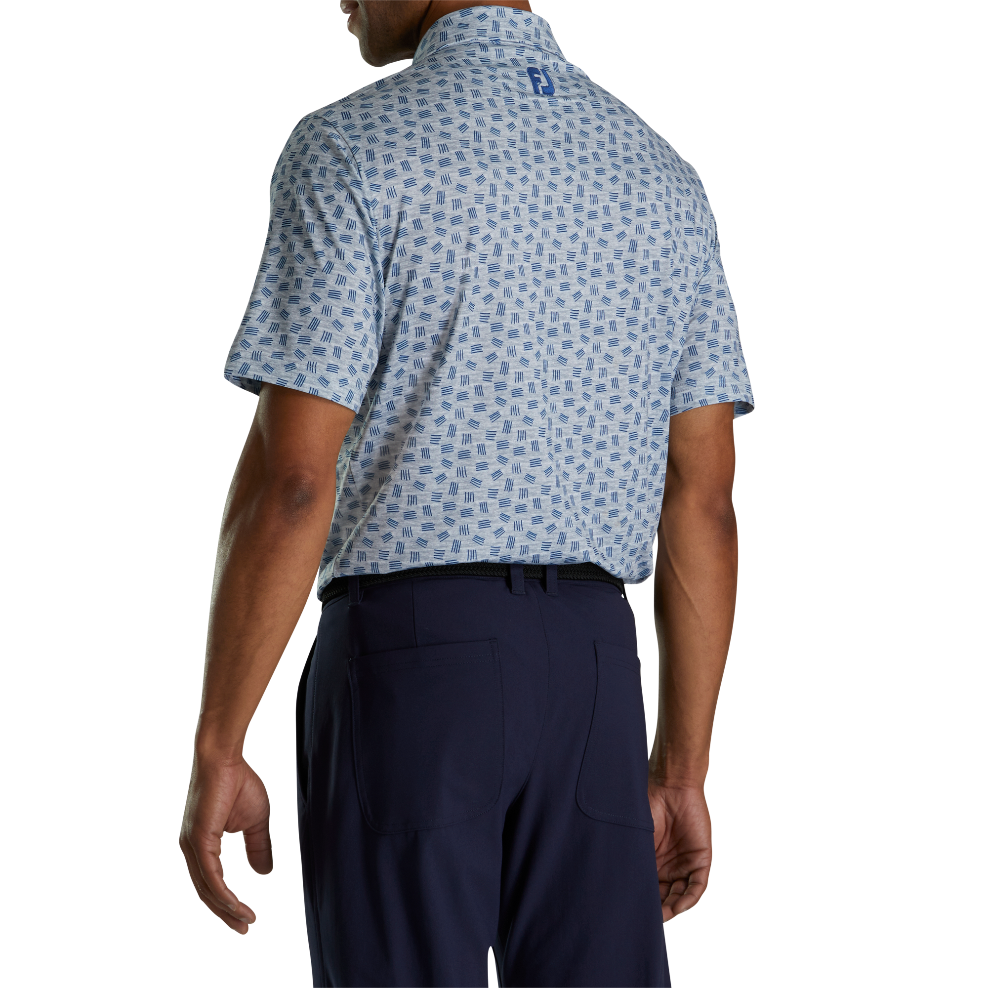 Lisle Sketched Print Self Collar