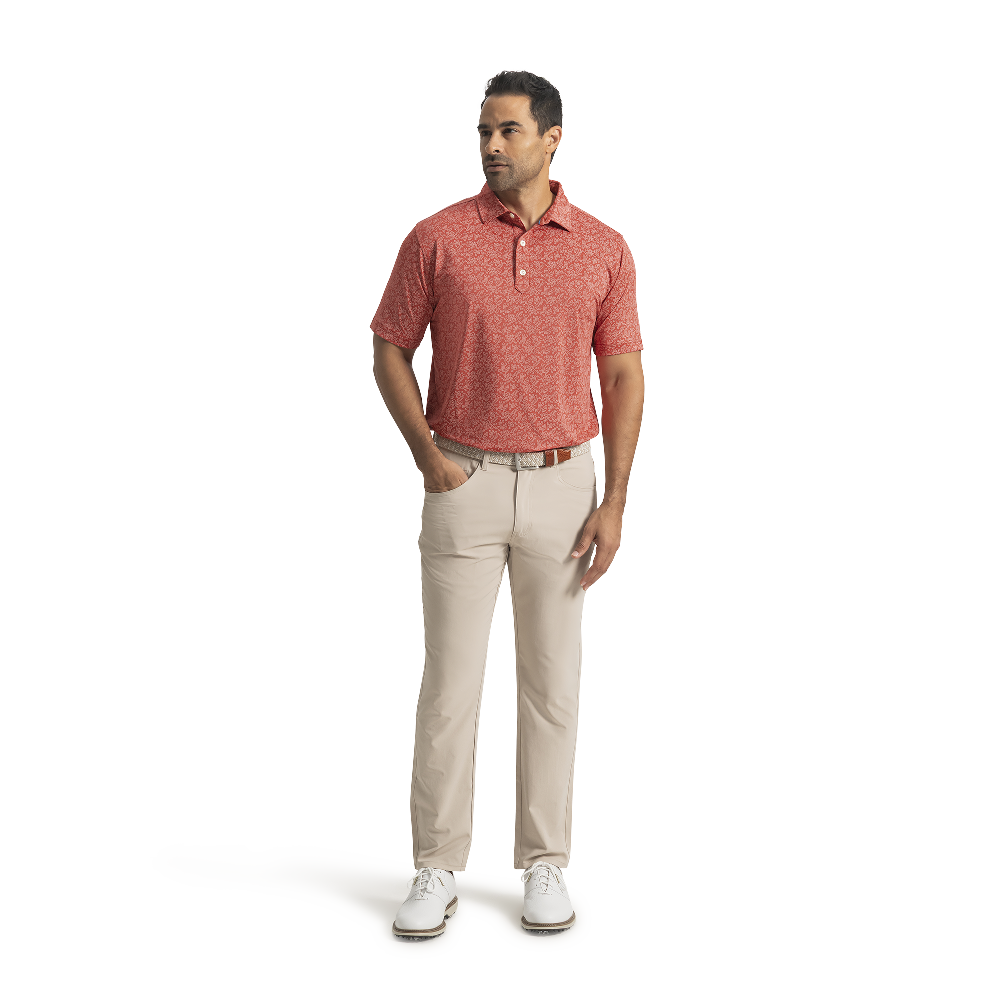 Wingtip Floral Lisle