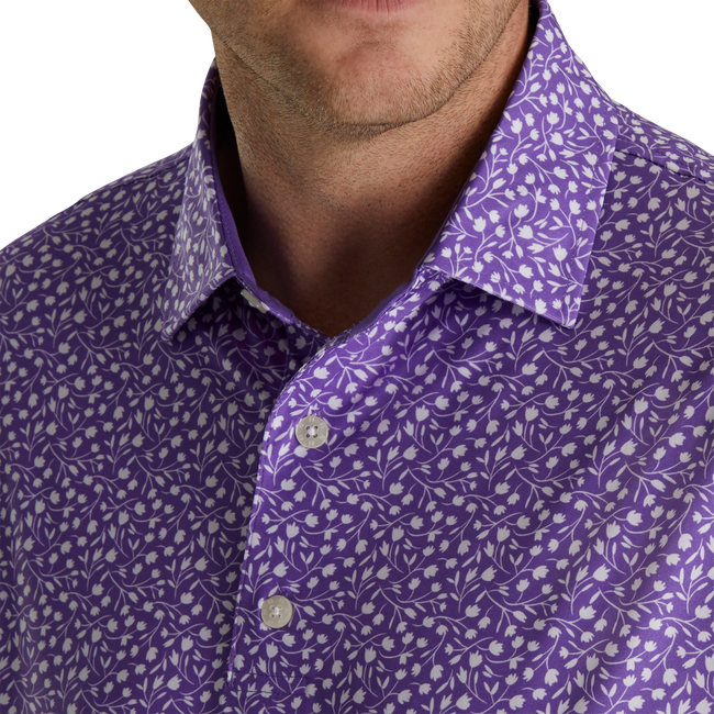 Lisle Tossed Tulips Self Collar