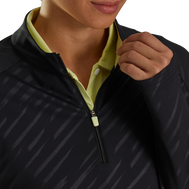 Half-Zip Embossed Pullover Women