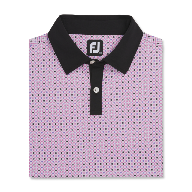 Lisle Circle Print Self Collar