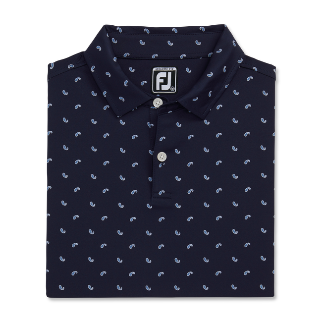 Paisley Print Lisle Self Collar