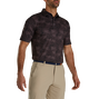 Tonal Leaf Print Self Collar