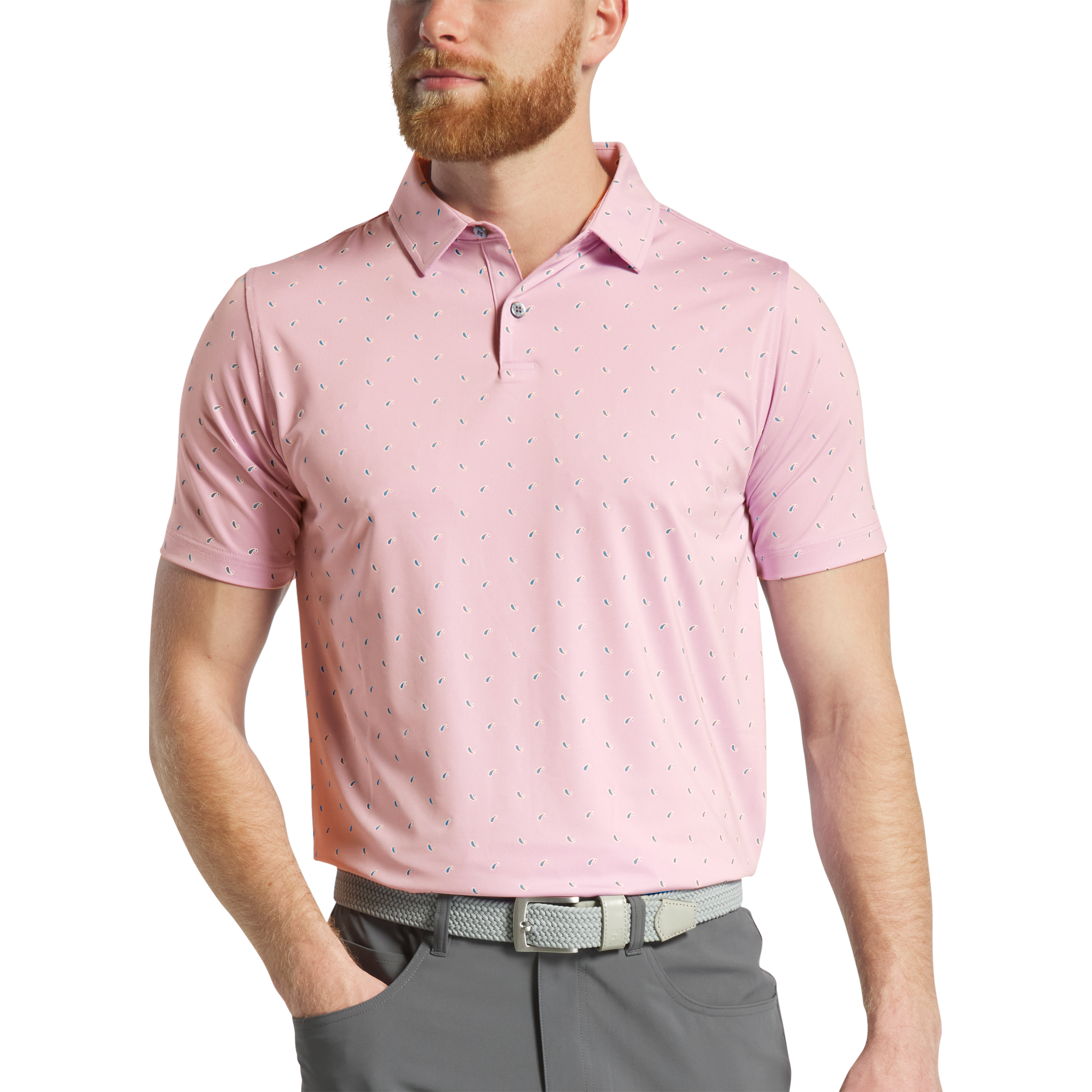 Athletic Fit Paisley Lisle
