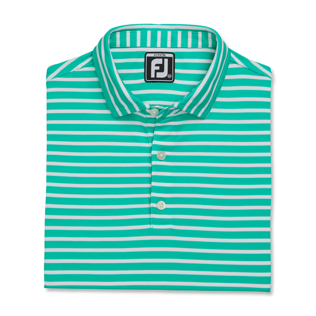 Striped Pique Self Collar Junior