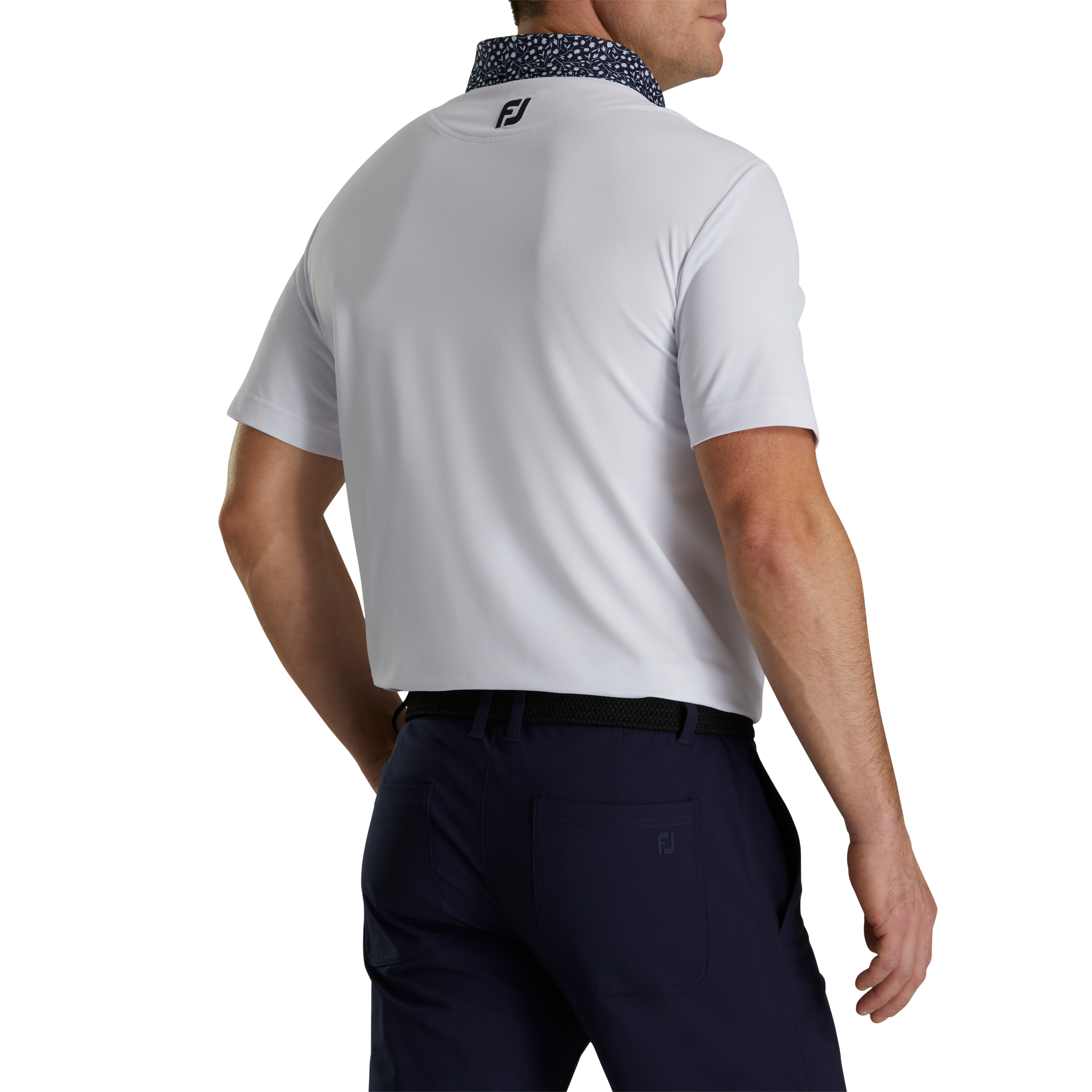 Pique Tulip Trim Stretch Lisle Collar