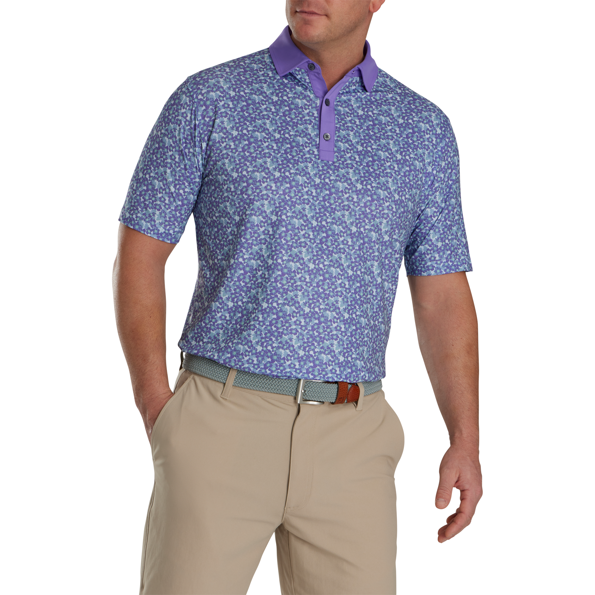 Primrose Print Lisle Spread Collar