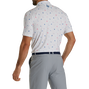 Clam Bake Print Lisle Self Collar